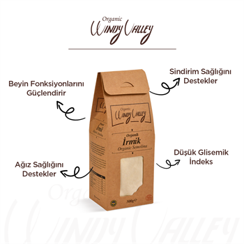 Organik İrmik (ince öğütülmüş ) (500 gr)  