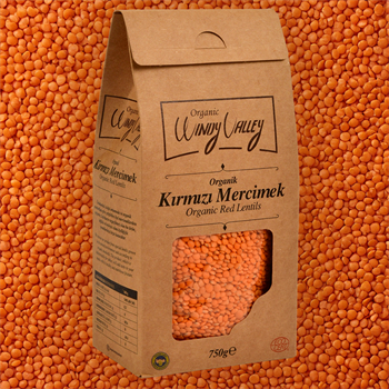 Organik Kırmızı Mercimek (750 gr) Yerli ürün 