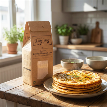 Organik Kırmızı Mercimek Unu  (500 gr)   Glutensiz, Yerli ürün 