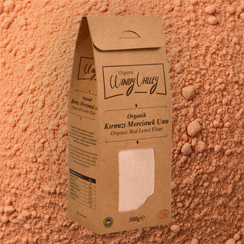 Organik Kırmızı Mercimek Unu  (500 gr)   Glutensiz, Yerli ürün 