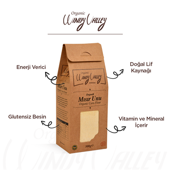 Organik Mısır Unu (500 gr) Yerli ürün