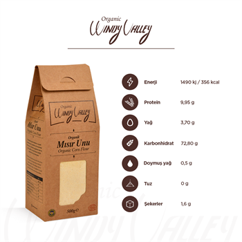 Organik Mısır Unu (500 gr) Yerli ürün