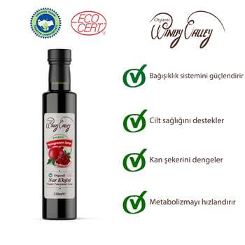 Organik Nar Ekşisi  Yoğun kıvamlı  (350 gr)