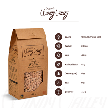 Organik Nohut (750 gr) Yerli ürün 
