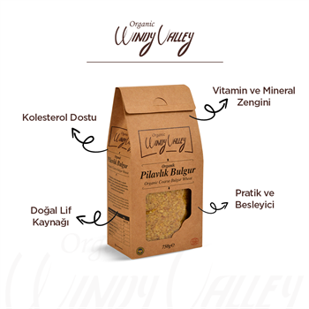 Organik Pilavlık Bulgur  (750 gr) Yerli ürün 