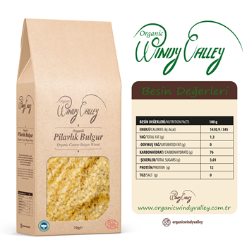 Organik Pilavlık Bulgur  (750 gr) Yerli ürün 