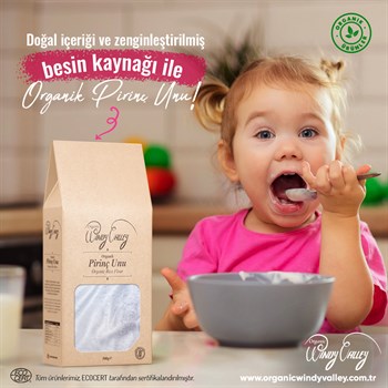 Organik Pirinç Unu  (1 Kg)  Yerli ürün