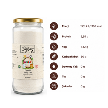 Organik Pirinç Unu (320 gr)