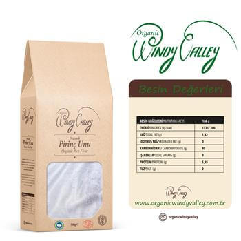 Organik Pirinç Unu (500 gr)  Yerli ürün