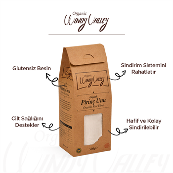 Organik Pirinç Unu (500 gr)  Yerli ürün