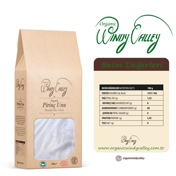 Organik Pirinç Unu  (1 Kg)  Yerli ürün