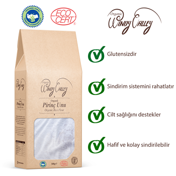 Organik Pirinç Unu  (1 Kg)  Yerli ürün