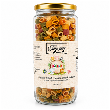 Organik Sebzeli (Çeşnili) Boncuk Makarna (280 gr)