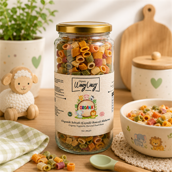 Organik Sebzeli (Çeşnili) Boncuk Makarna (280 gr)