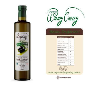 Organik Sızma Zeytinyağı Soğuk sıkım (750 ml) Yüksek Polifenol