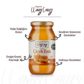 Organik Süzme Çiçek Balı (460 gr) 