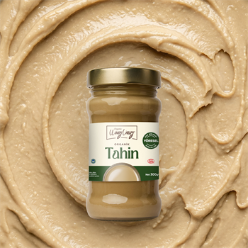 Organik Tahin (300 gr)  Yerli susam, Gluten içermez, İlave yağ içermez  