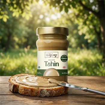 Organik Tahin (300 gr)  Yerli susam, Gluten içermez, İlave yağ içermez  