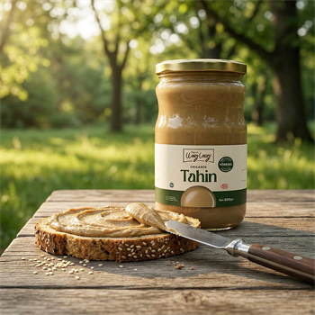 Organik Tahin (600 gr) Yerli susamdan üretilmiştir.Gluten içermez.İlave yağ içermez