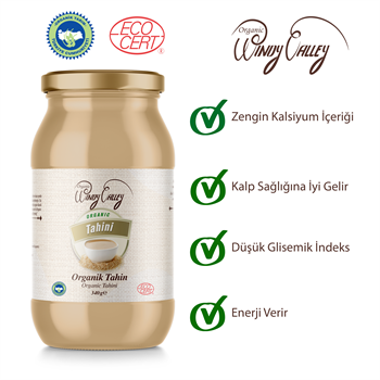 Organik Tahin (300 gr)  Yerli susam, Gluten içermez, İlave yağ içermez  