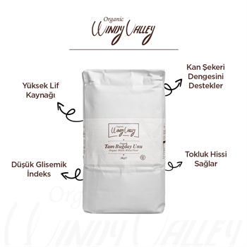 Organik Tam Buğday Unu (1 Kg)