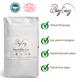 Organik Tam Buğday Unu (1 Kg)
