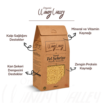 Organik Tel şehriye 500 gr (Yerli ürün)