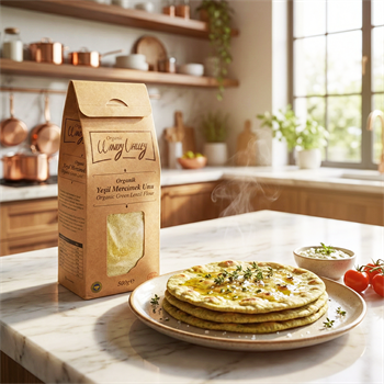 Organik Yeşil Mercimek Unu (500 gr) Glutensiz , Yerli ürün 