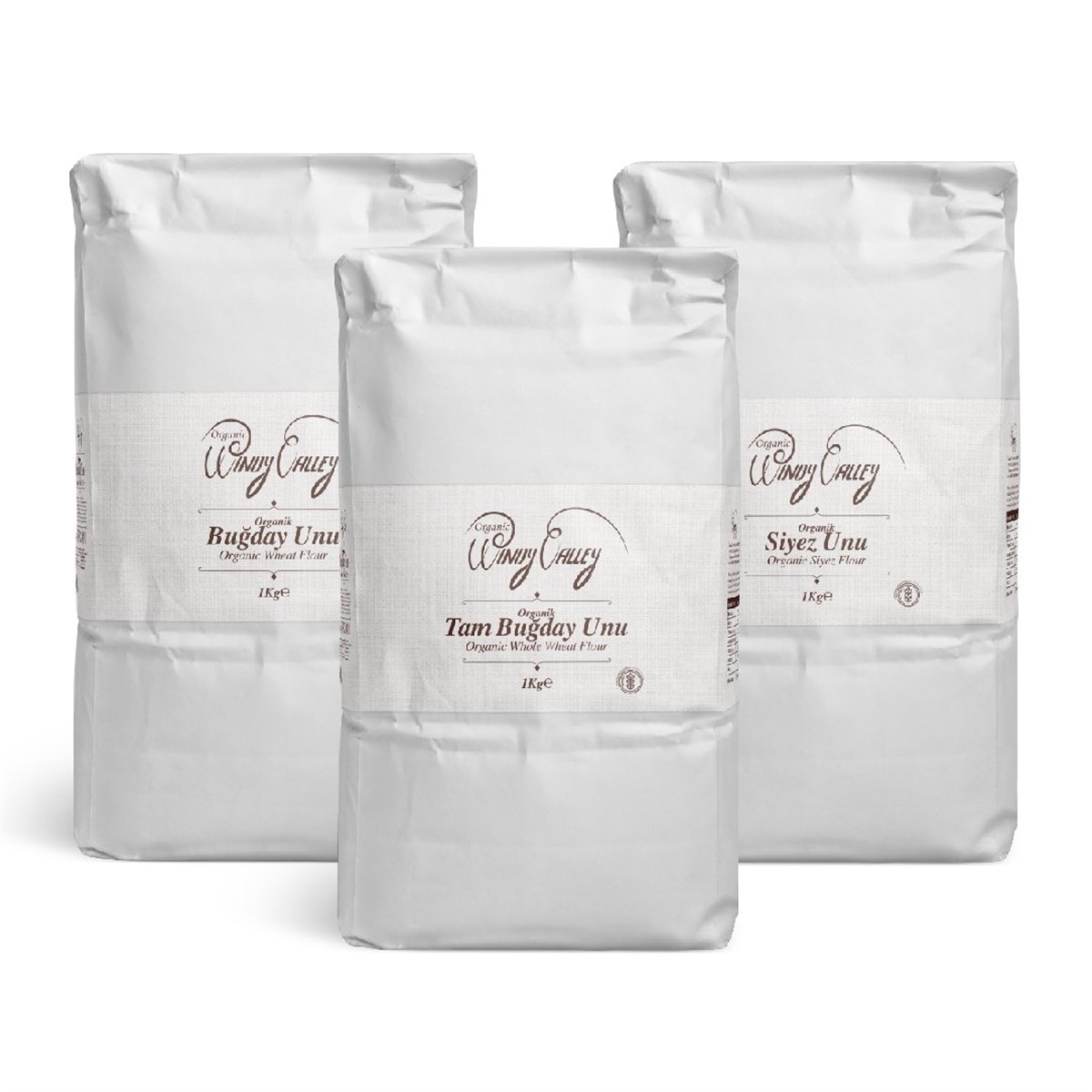 Organik Buğday Unları Seti (3 Kg)