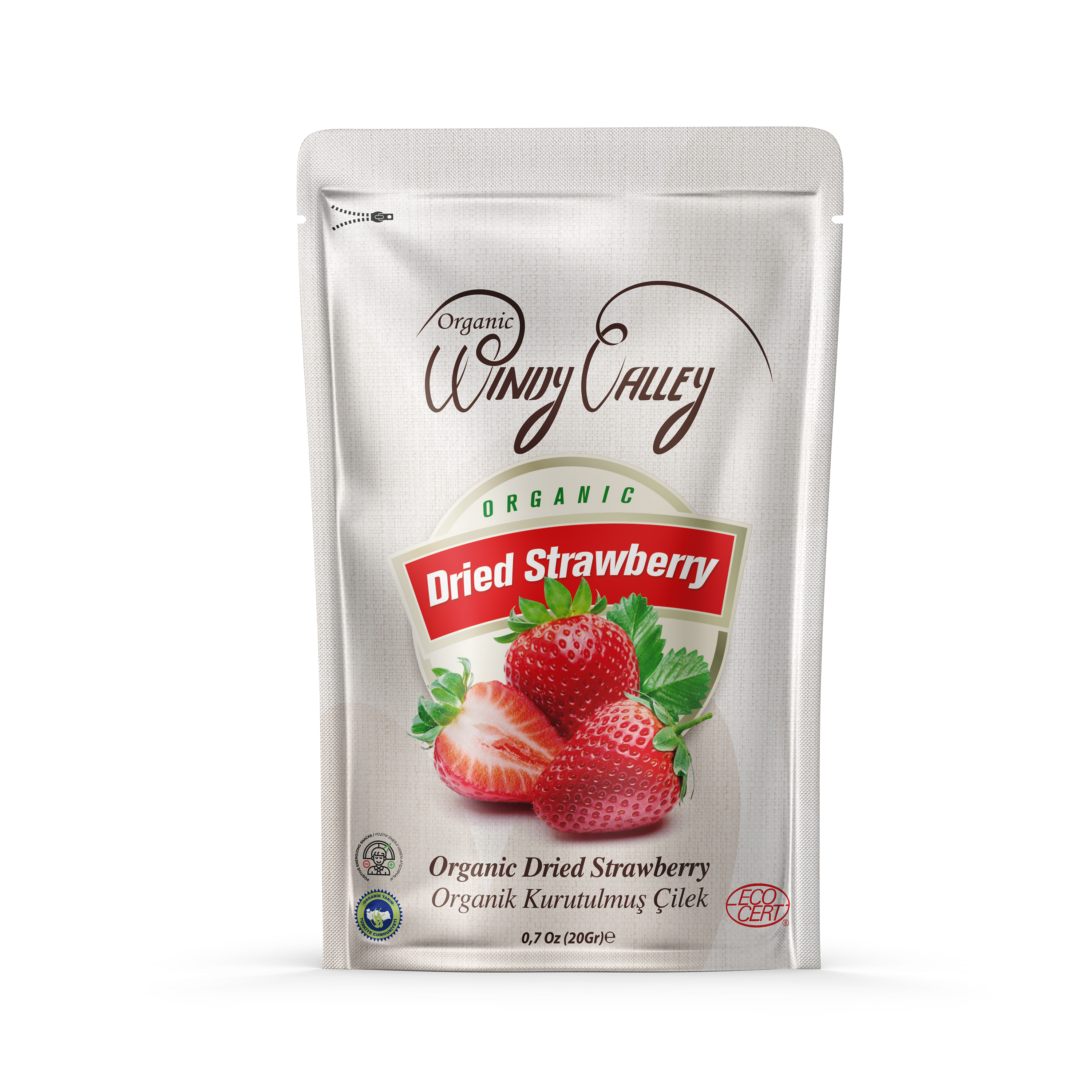 Organik Çilek Cipsi 20 gr 