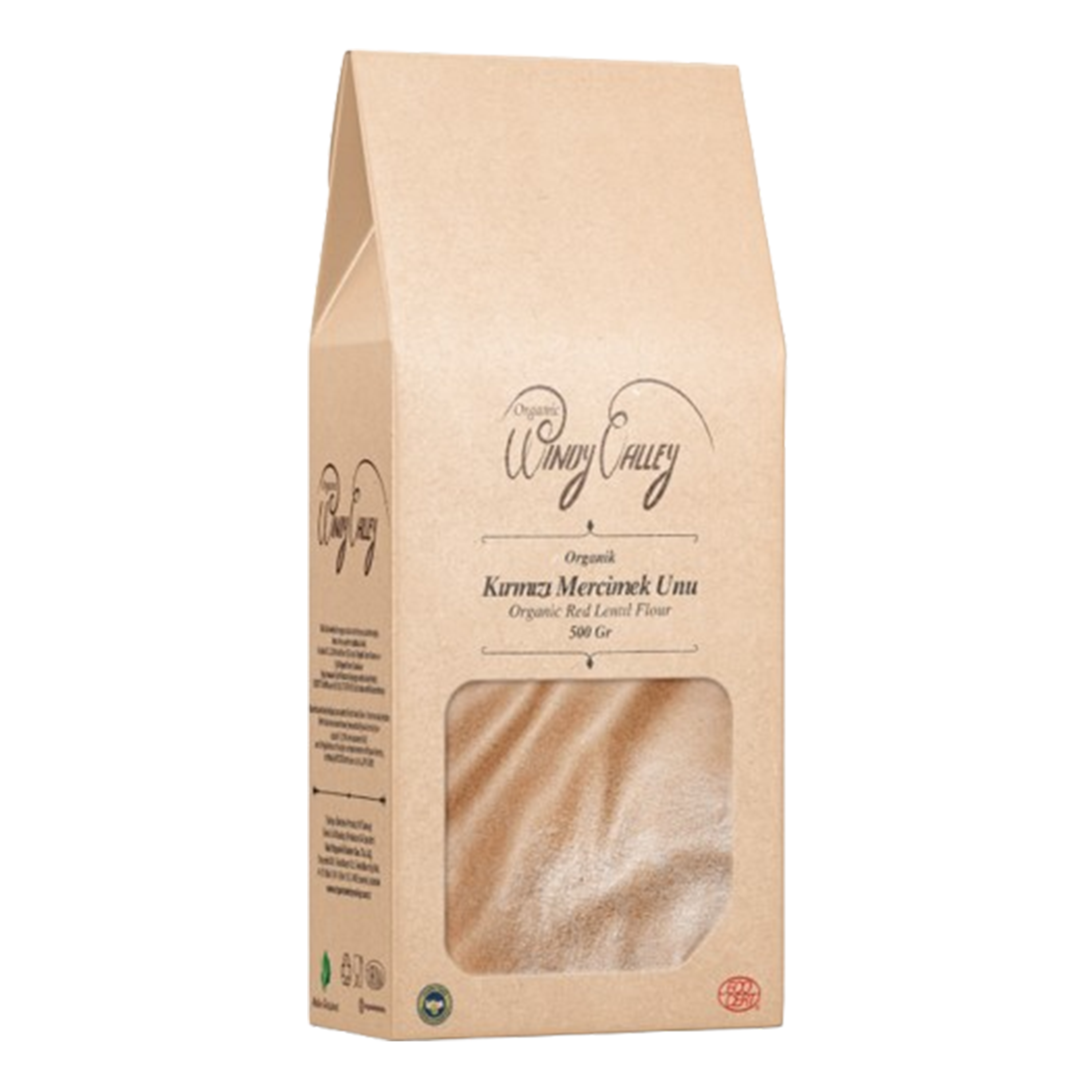 Organik Glutensiz Kırmızı Mercimek Unu  (500 gr)   Yerli ürün 