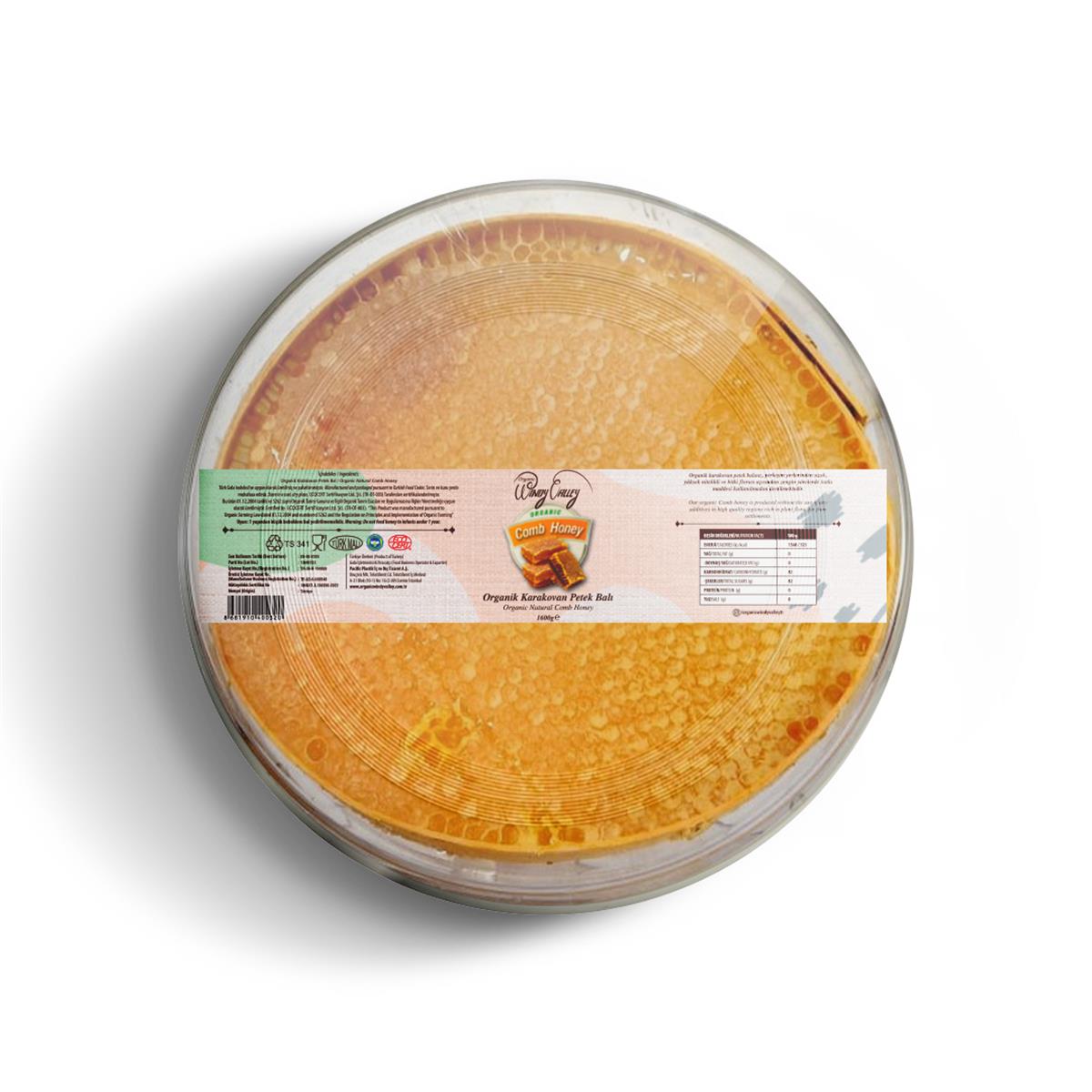 Organik Karakovan Petek Balı Ecocert sertifikalı 1600gr Tunceli Pülümür  Ballar