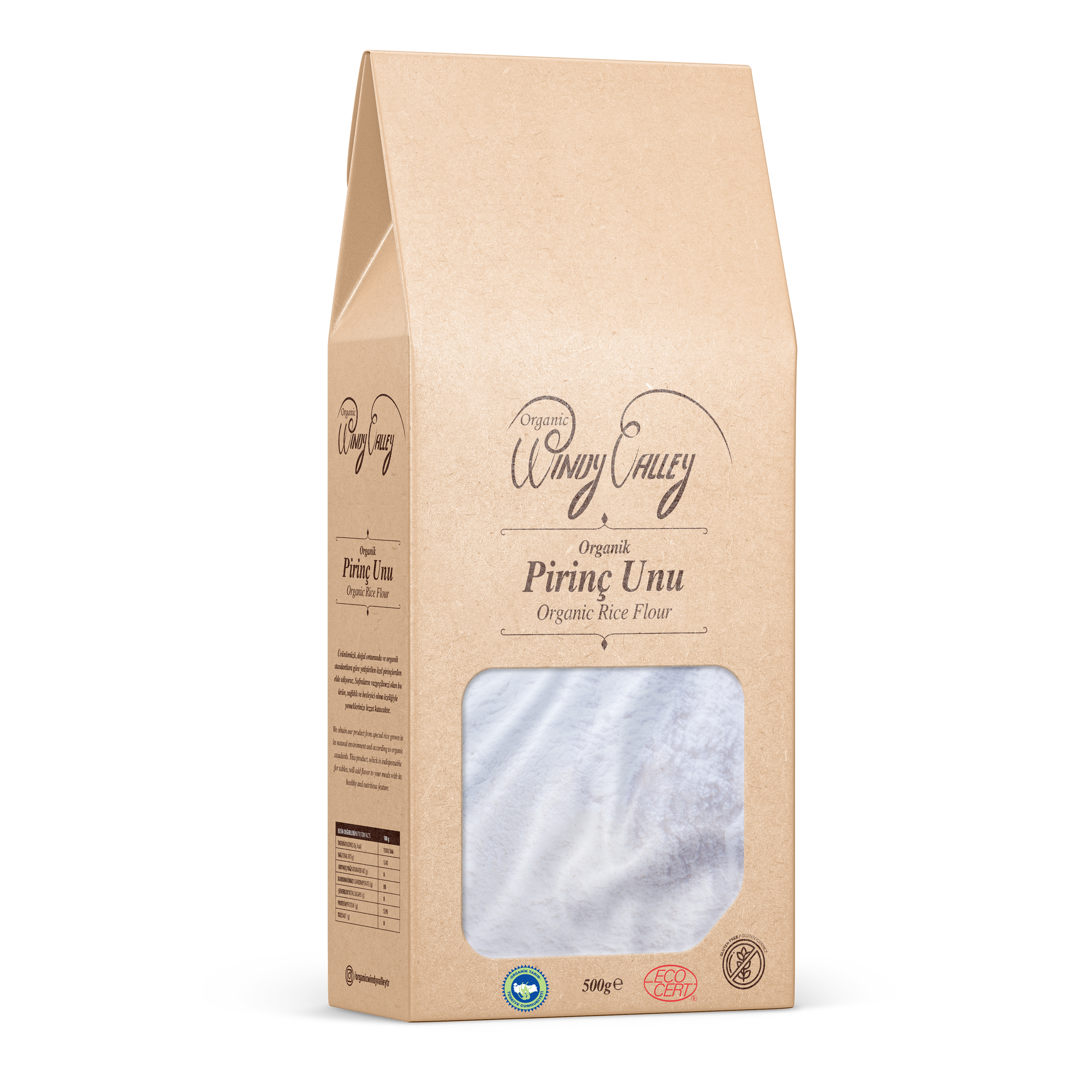 Organik Pirinç Unu (500 gr)    Yerli ürün