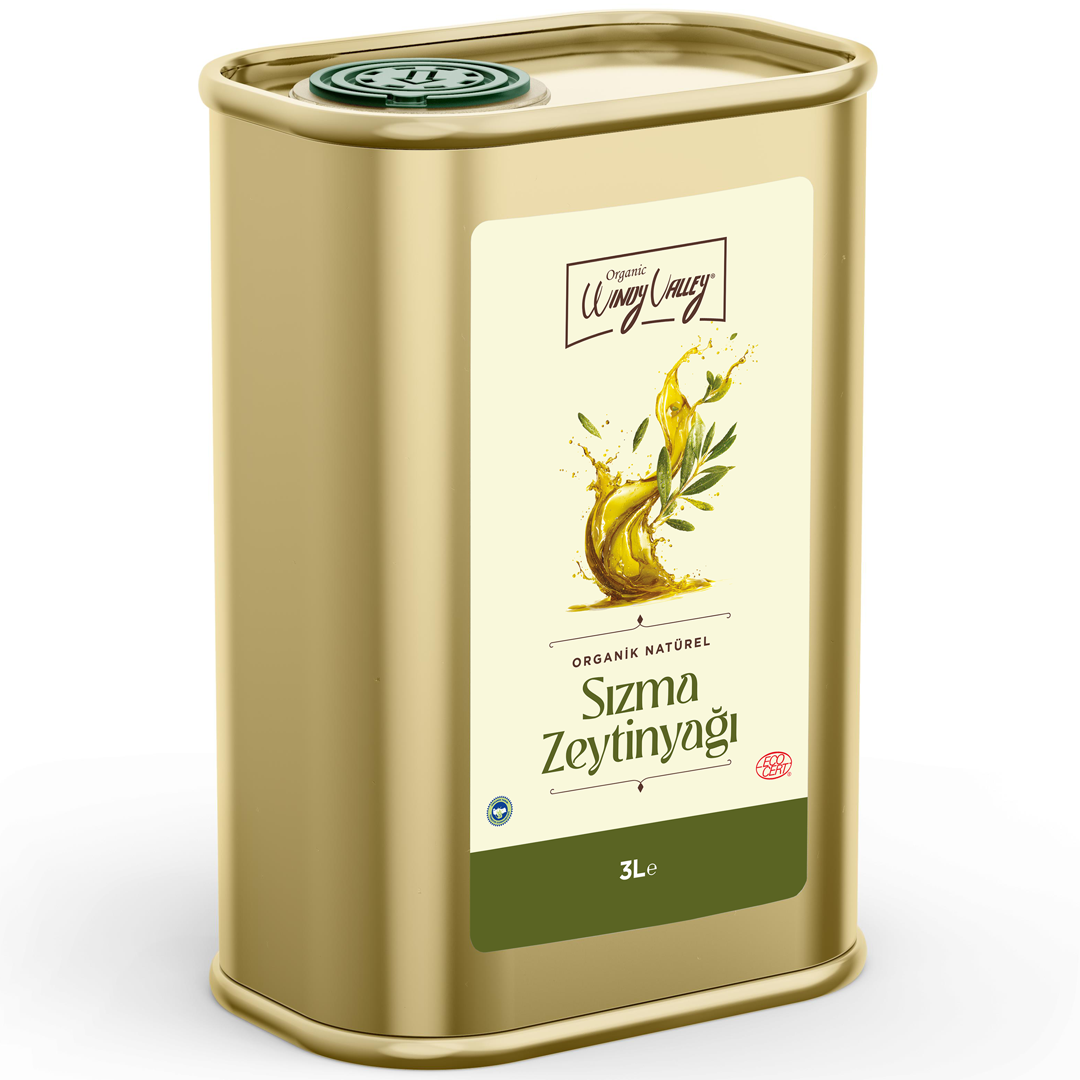 Organik Sızma Zeytinyağı Soğuk sıkım (3 Litre) Yüksek Polifenol 