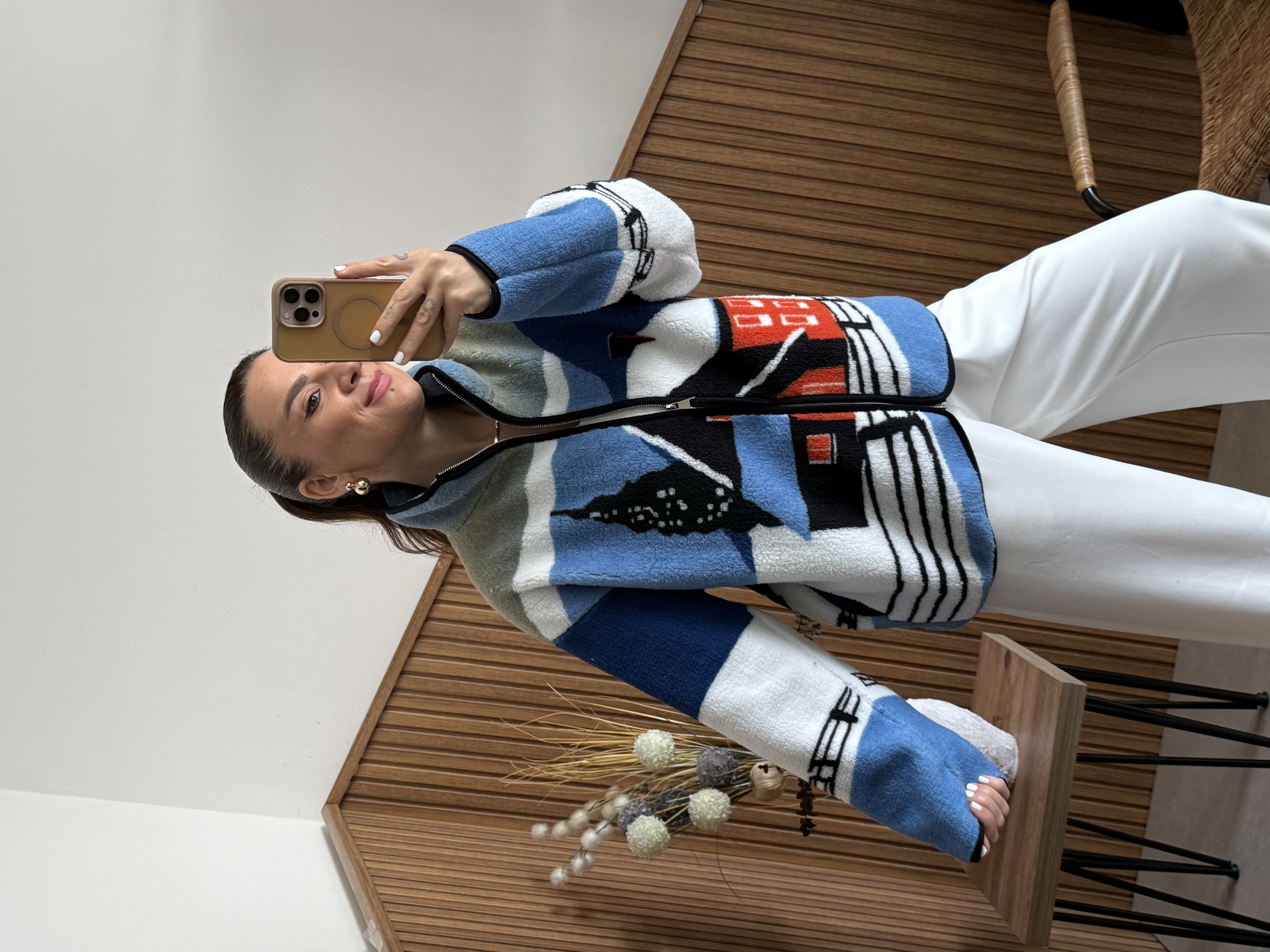 Renkli Polar Sweatshirt 