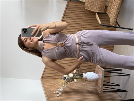Modal Kumaş Aksesuarlı Takım