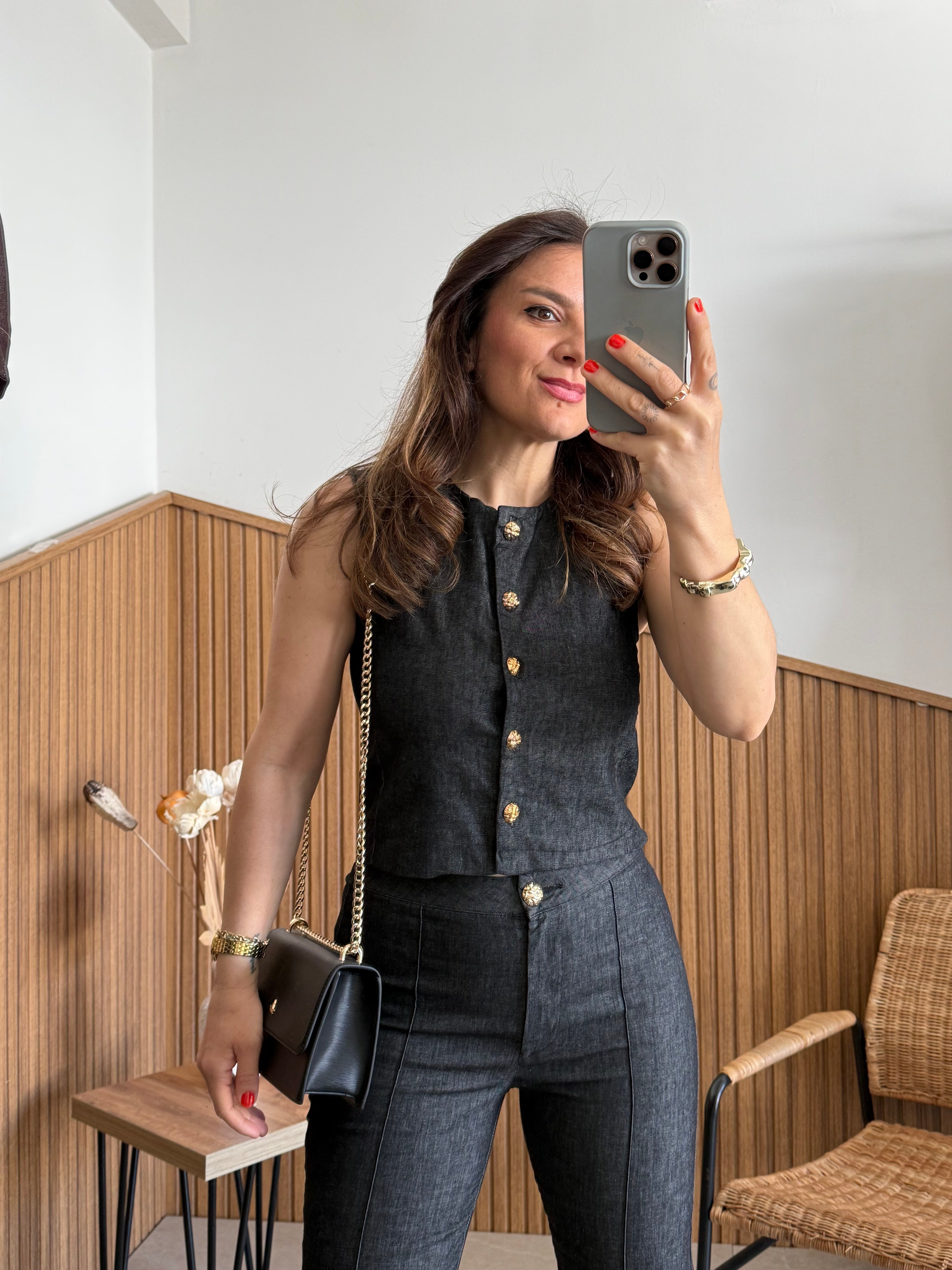 Fit Kalıp Denim Takım