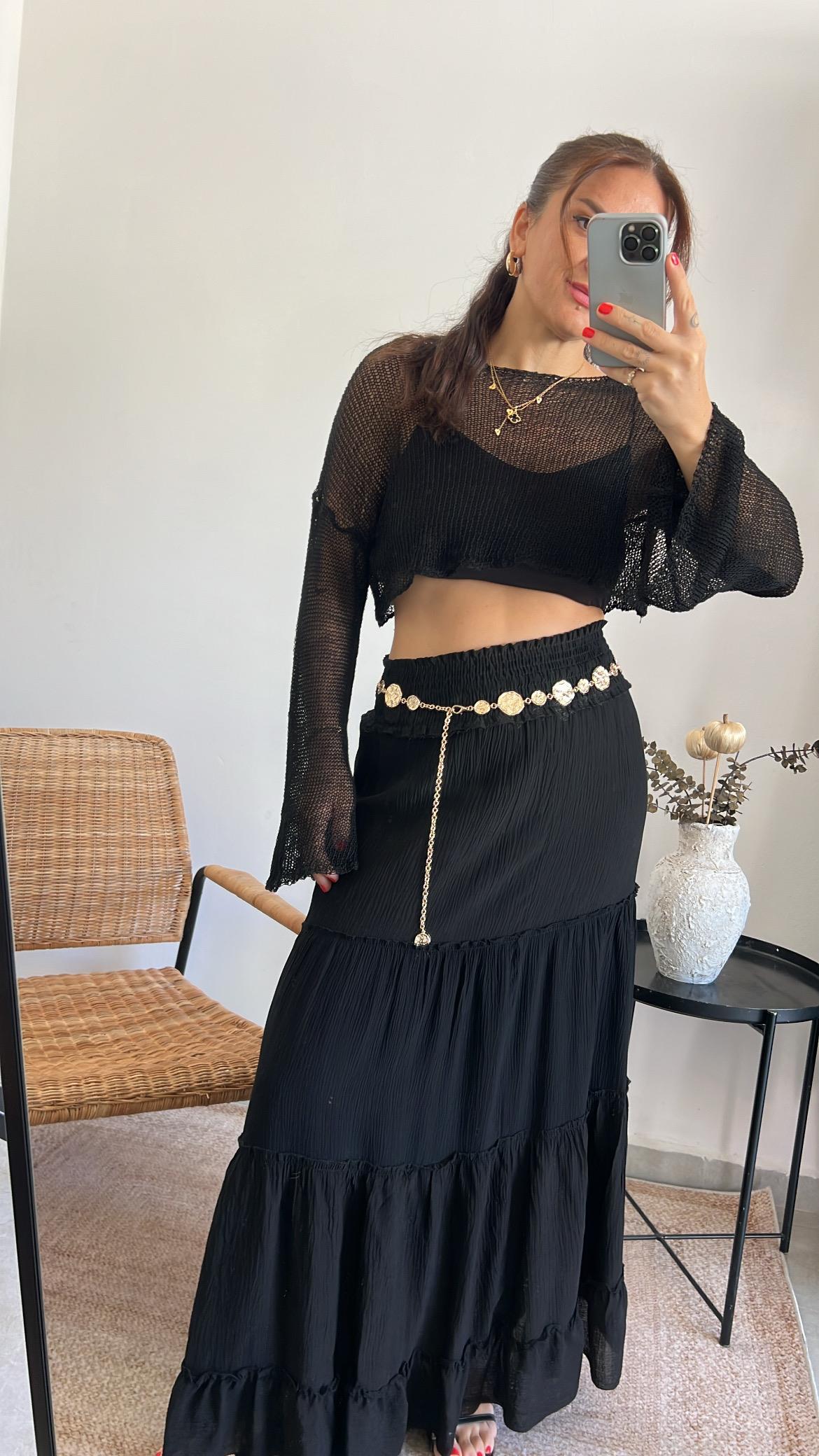 Maxi Siyah Etek 