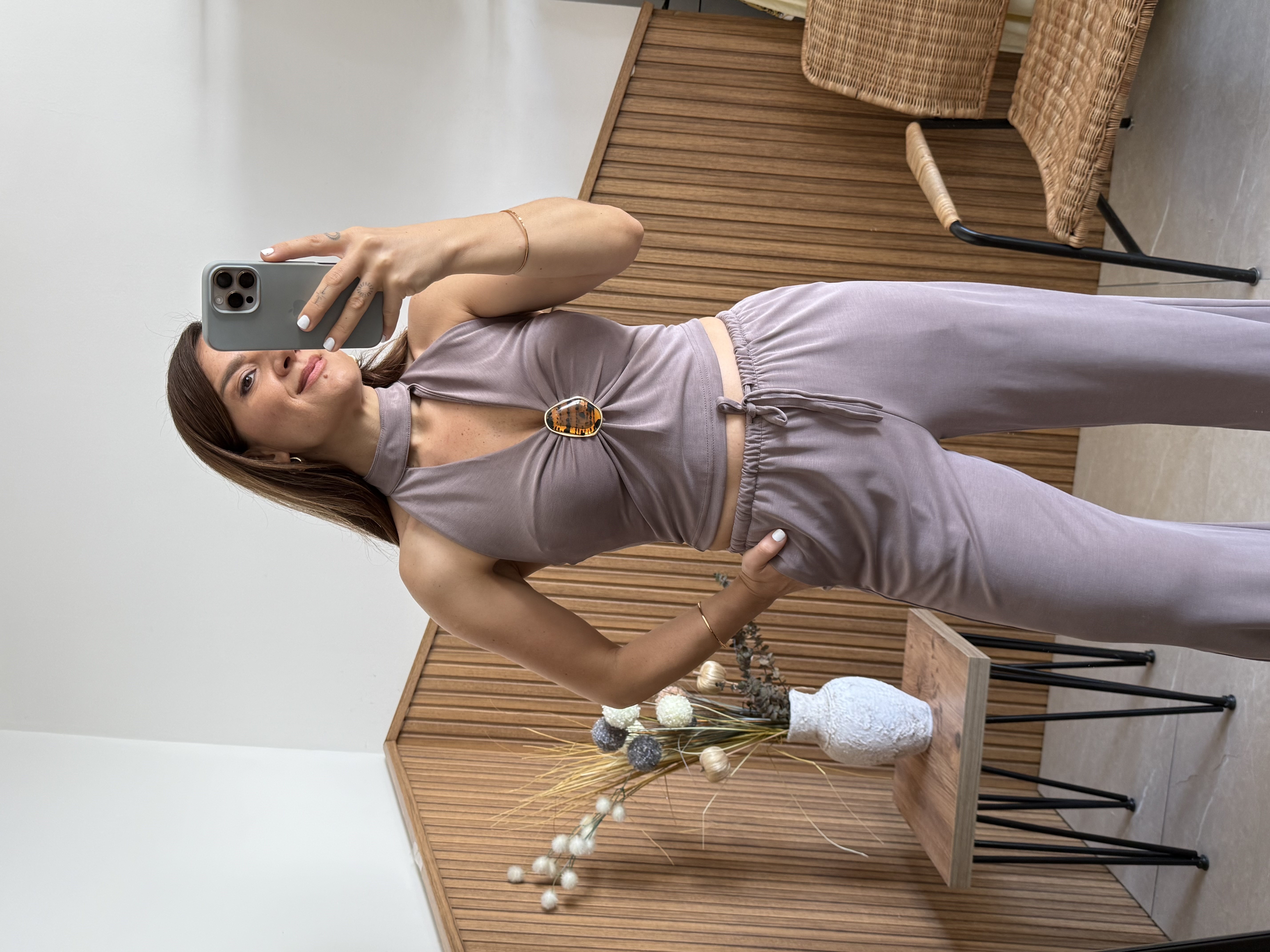 Modal Kumaş Aksesuarlı Takım