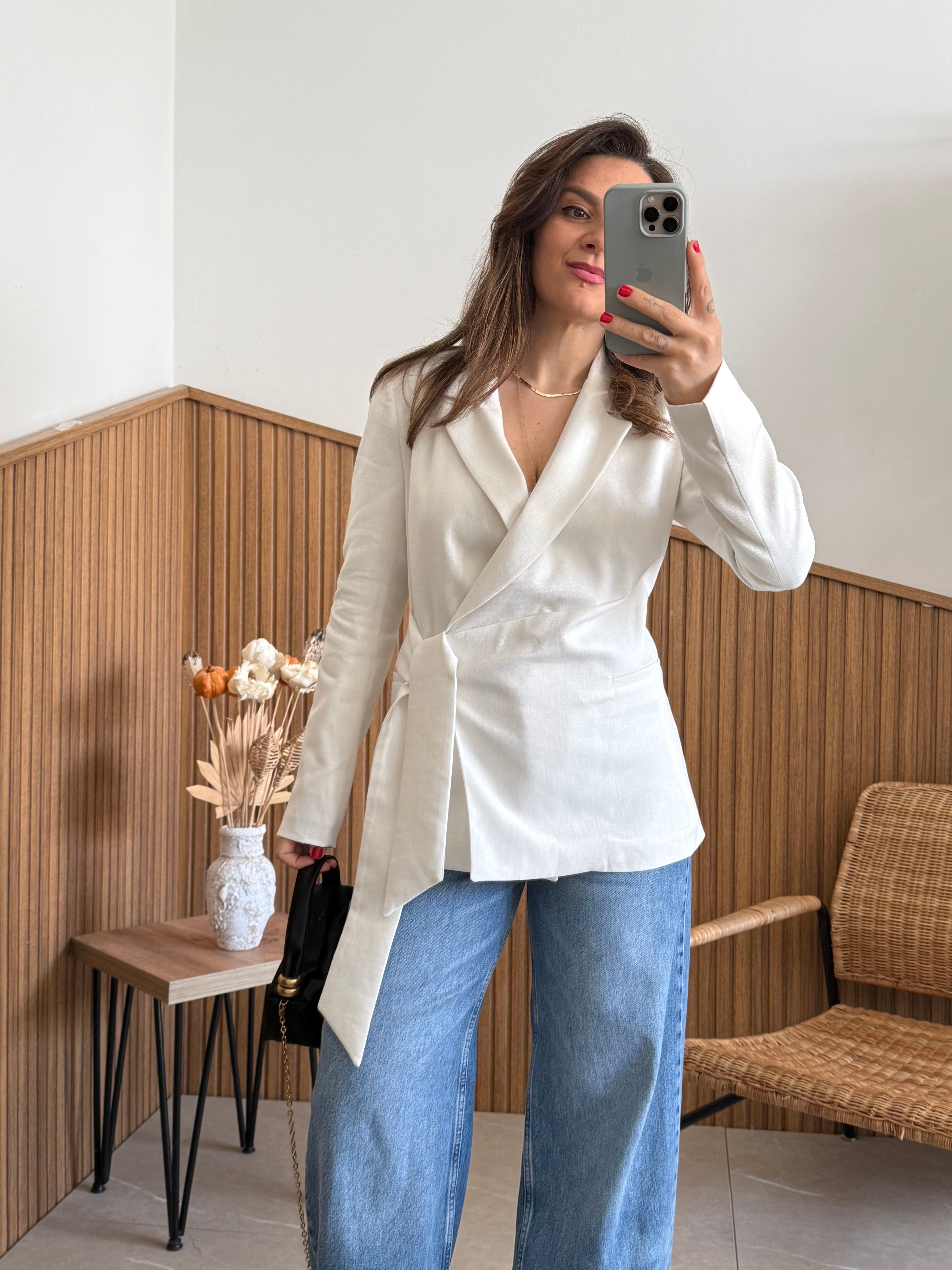 Premium Seri Keten Blazer 