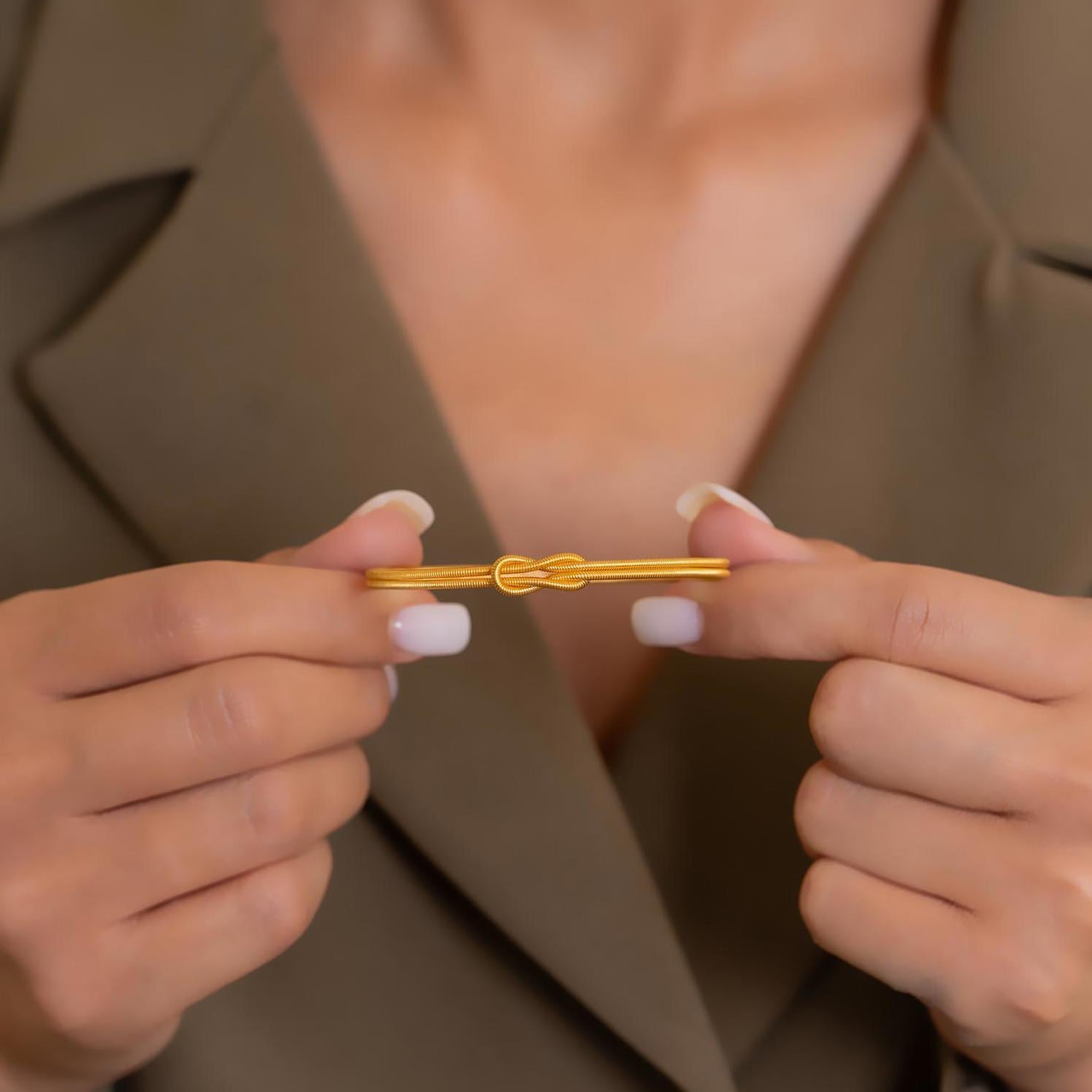 10 Gram 22 Ayar Düğüm Ajda Yatırımlık Bilezik