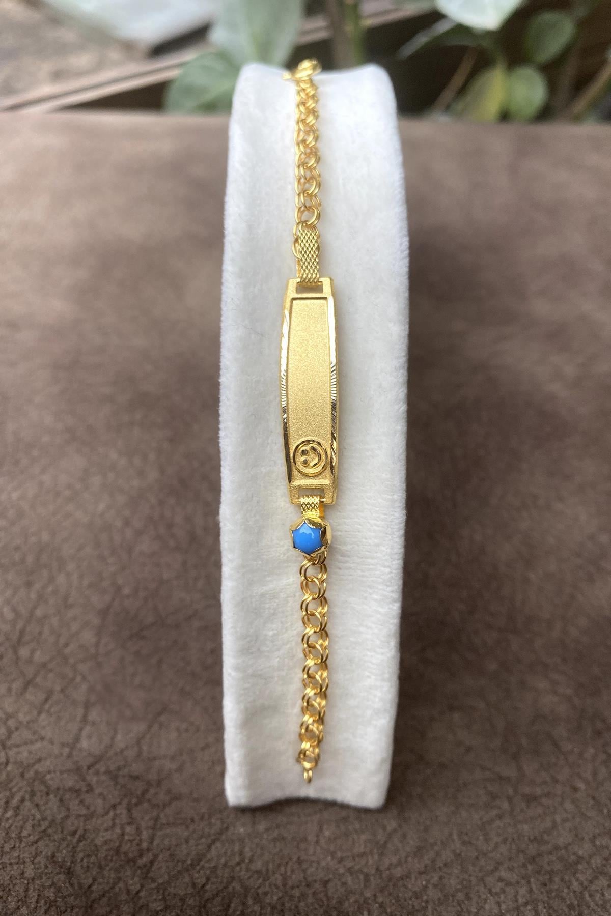 14 Ayar Altın Güverse Gülen Yüz Bebek Künye