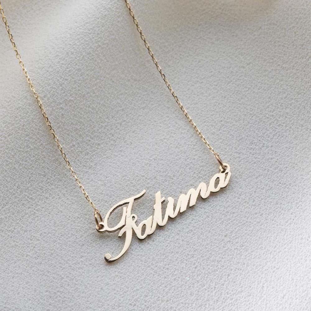 14 Ayar Altın İsimli Kolye