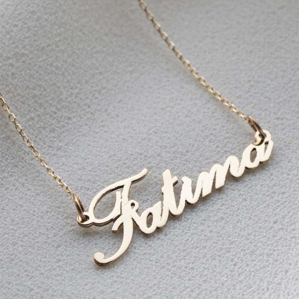 14 Ayar Altın İsimli Kolye