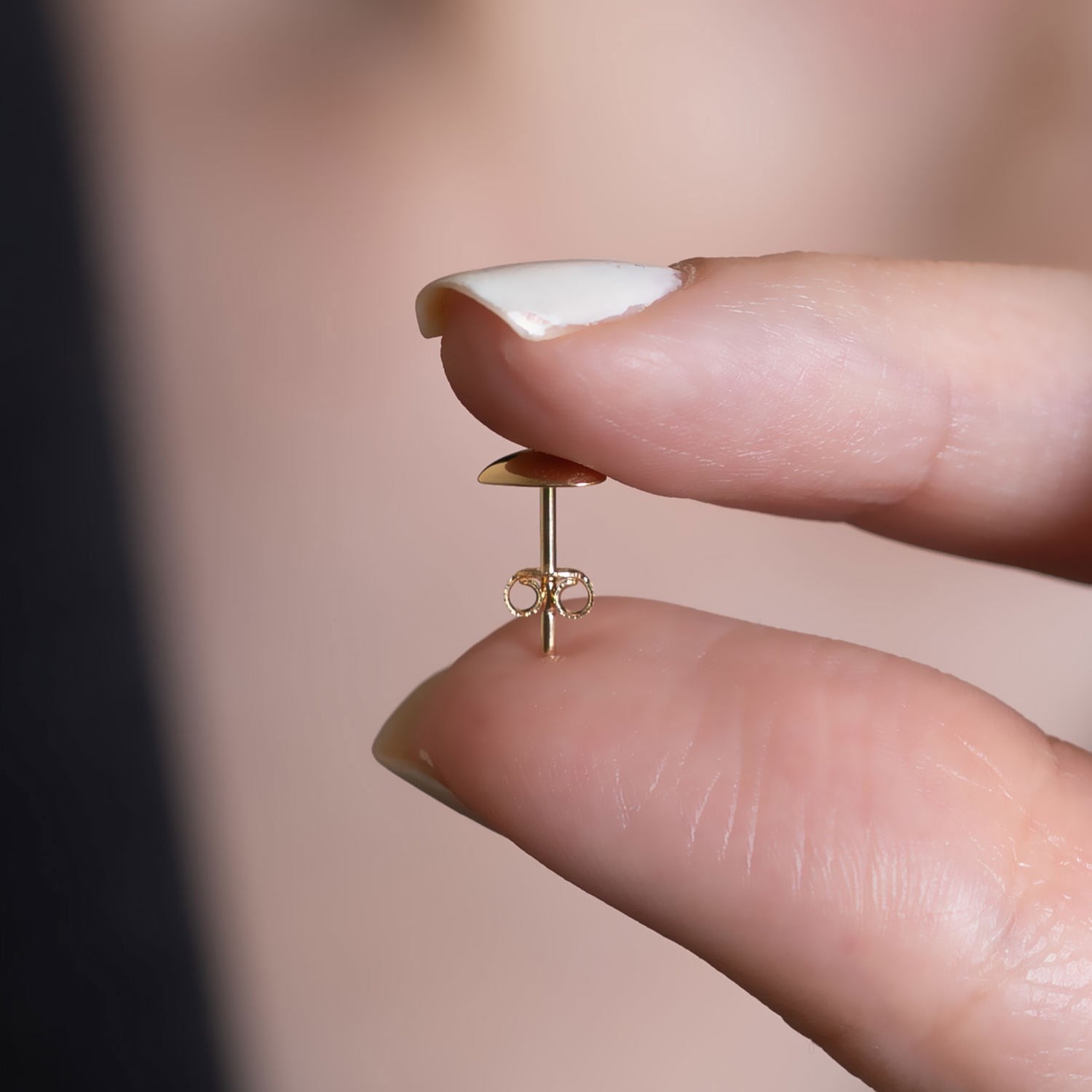 14 Ayar Altın Kalp Küpe 0,5 mm