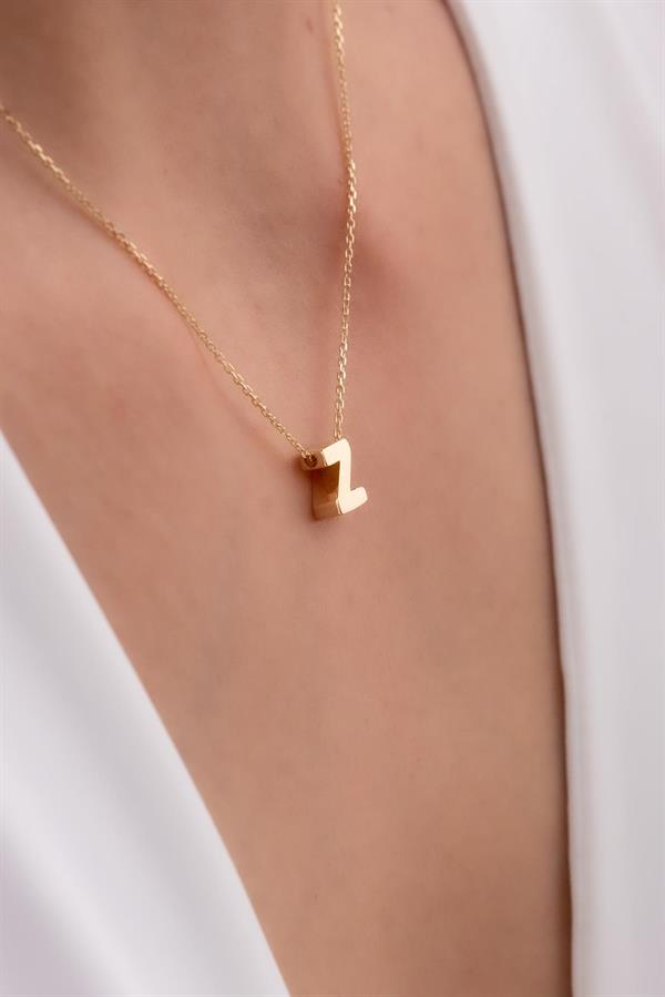 14 Ayar Altın Z Harf Kolye