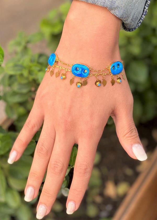 14 Ayar Altın 3lü Süryani Bileklik