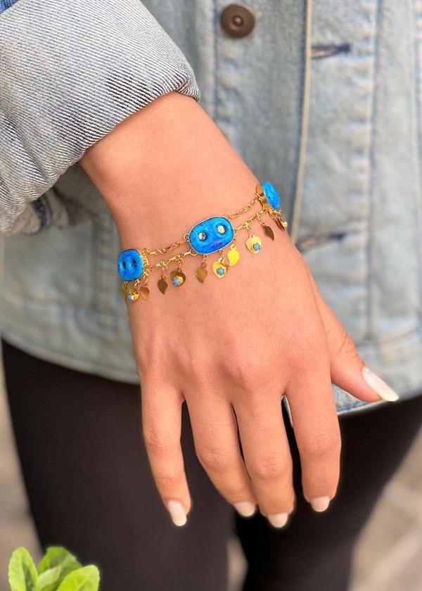 14 Ayar Altın 3lü Süryani Bileklik