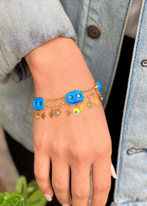 14 Ayar Altın 3lü Süryani Bileklik