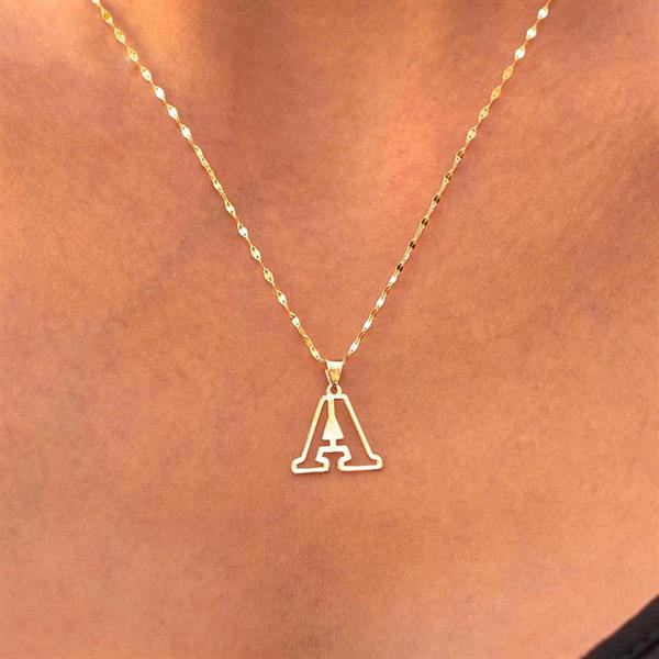 14 Ayar Altın A Harf Soft Kolye